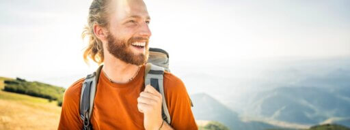 Mann auf Singlereise
