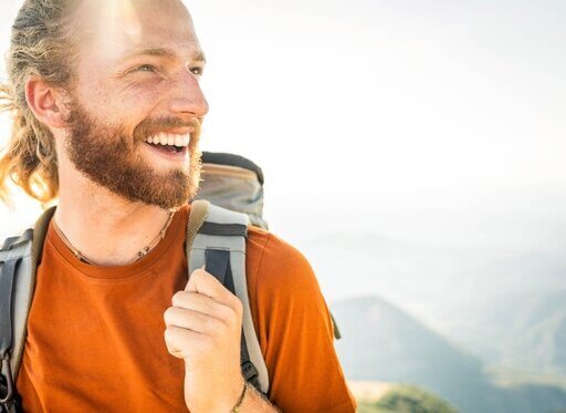 Mann auf Singlereise