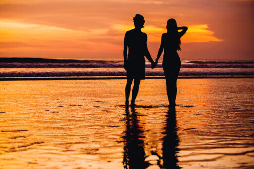 Liebespaar am Strand