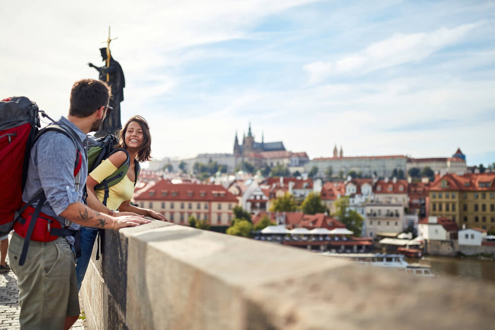 Paar in Prag