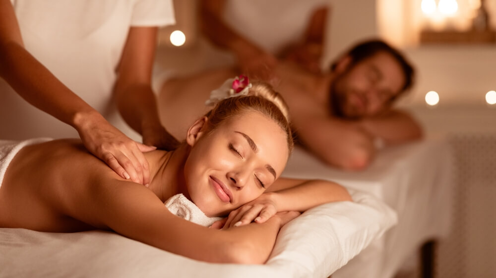 Paar beim Wellness