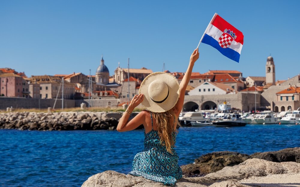 Frau in Kroatien