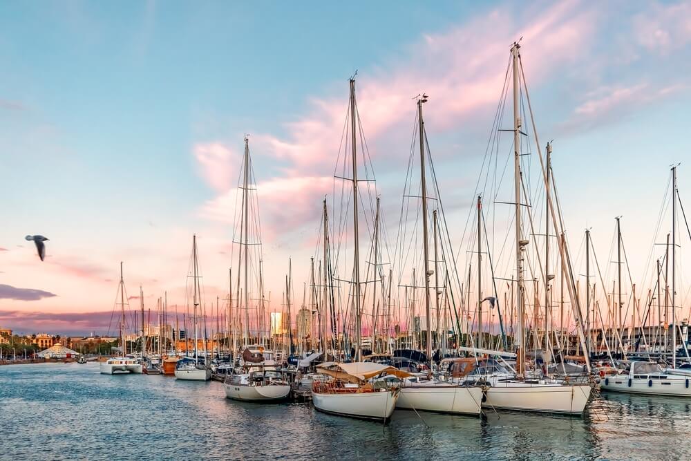 Sonnenuntergang in Barcelona
