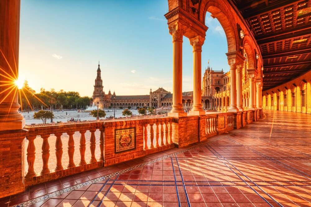 Sonnenuntergang in Andalusien