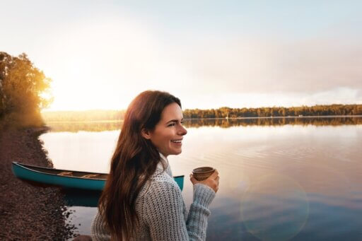 Frau in Finnland