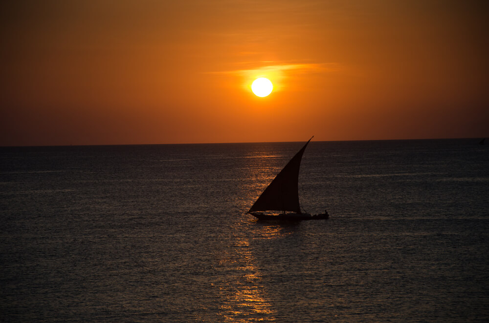 Sonnenuntergang auf Sansibar