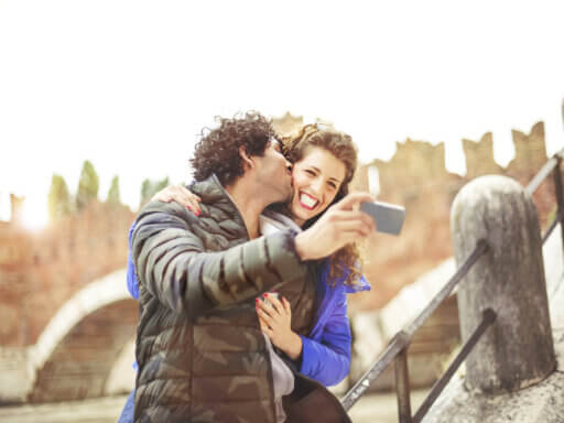 Liebespaar in Verona, Italien