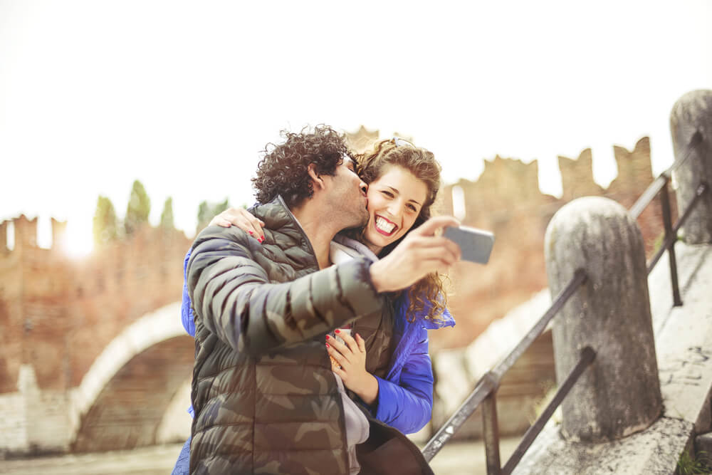 Liebespaar in Verona, Italien