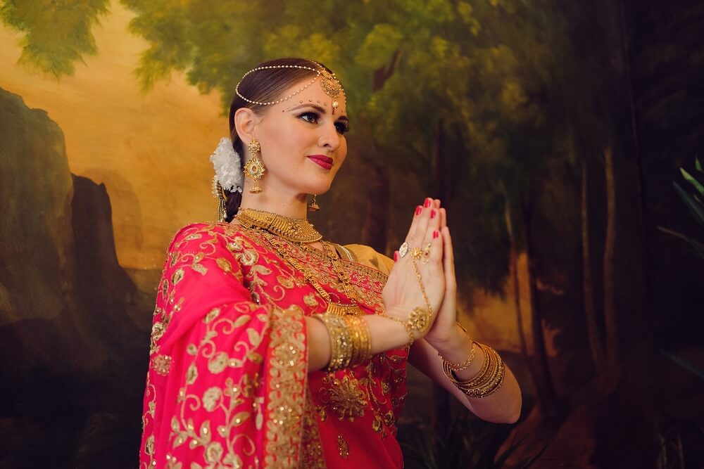 Indische Frau im Sari